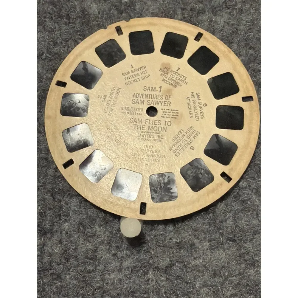Vintage 1940s Sawyer’s View-Master Stereoscope 3D Viewer w/ Box & Disney, Scooby